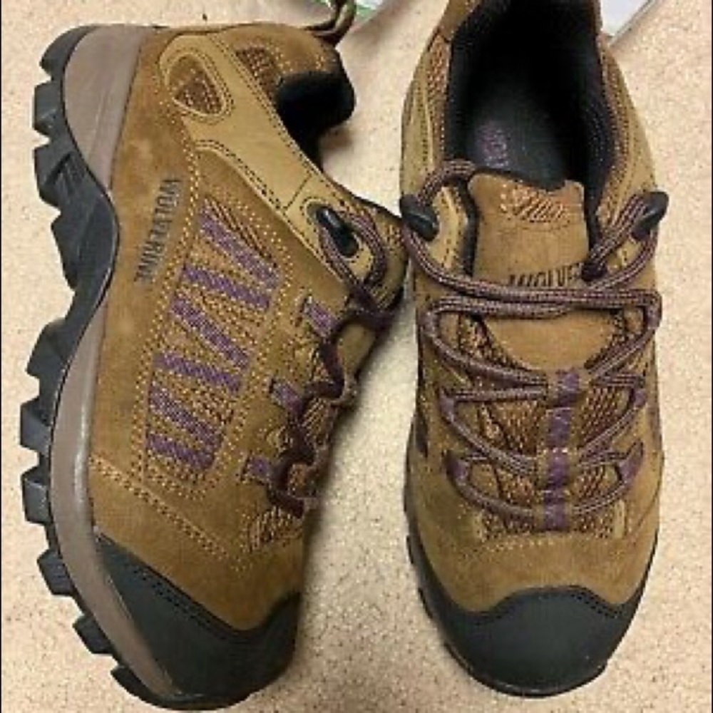 NEW!! Womens Wolverine Brown Hiking Shoe Size 6M